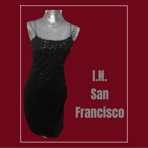 I.N. San Francisco little Black dress with Sequins
